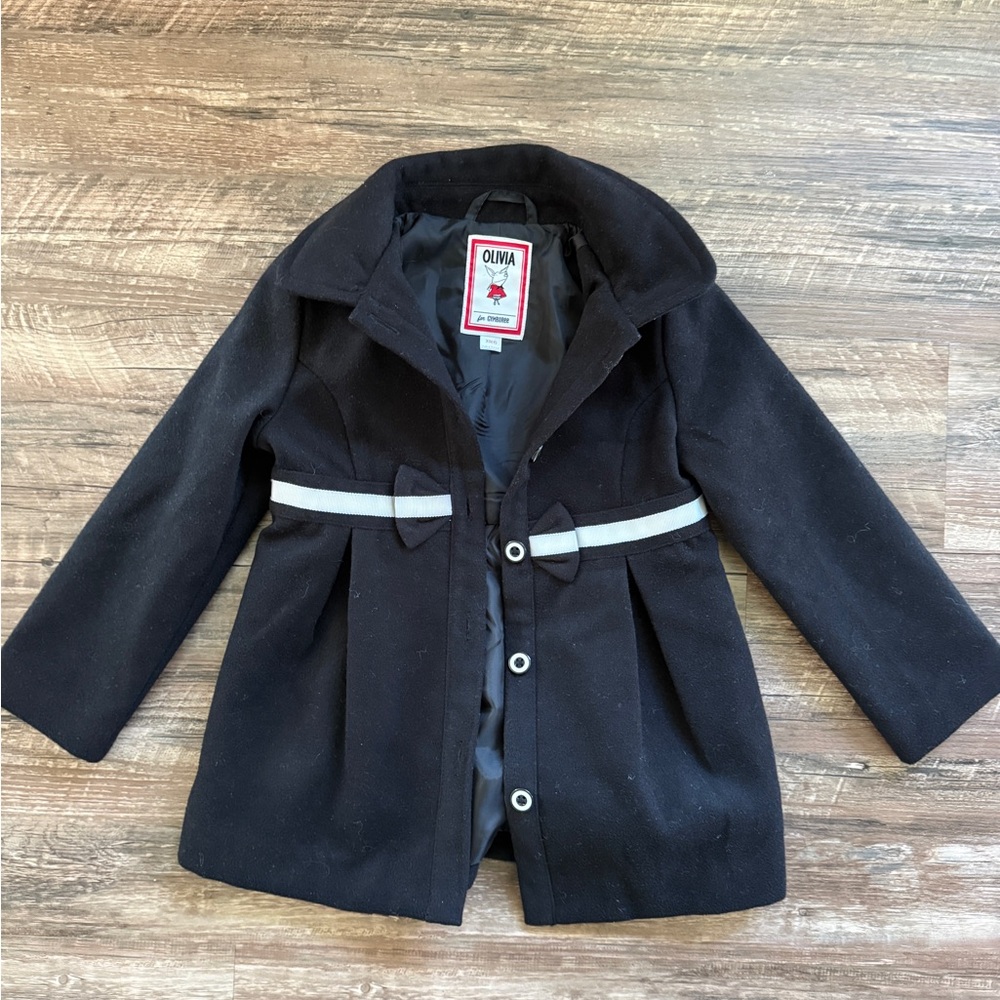 Olivia Black Pea Coat, Kids